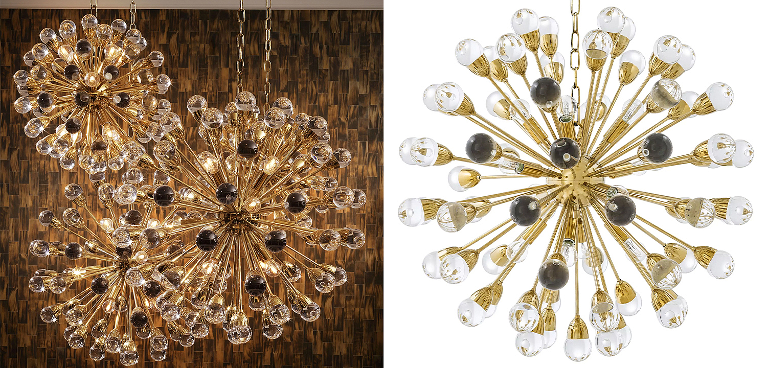 Люстра Eichholtz Chandelier Anto L Gold - Loft-Concept в Тюмени