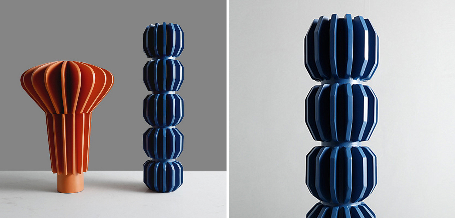 Ваза Mieko Blue Molecule Collection Vase Ваза Mieko Blue Molecule Collection Vase - Loft-Concept в Тюмени