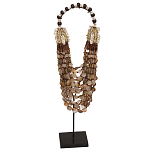 Этническое ожерелье из ракушек и круглых бусин Aboriginal Long Necklace Shells варинант исполнения - 1 | Loft Concept в Тюмени