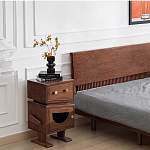 Тумбочка прикроватная с ящиком и дверцей Робот Robot Desk варинант исполнения - 8 | Loft Concept в Тюмени