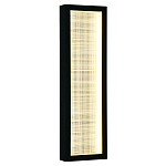 Светодиодное прямоугольное бра из металла черного цвета Lattice Lux варинант исполнения - 5 | Loft Concept в Тюмени