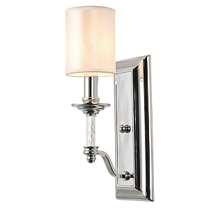 Бра с белым атласным плафоном Suspira