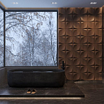 Гипсовая 3D панель с принтографией PM-22 варинант исполнения - 1 | Loft Concept в Тюмени