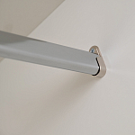 Шкаф бежевый двухдверный с полками и штангой Eccentricity варинант исполнения - 5 | Loft Concept в Тюмени