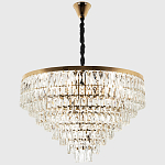 Люстра с прямоугольными хрустальными подвесками Lunet Crystal Rectangulars Chandelier 18 варинант исполнения - 3 | Loft Concept в Тюмени