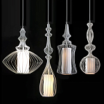 Подвесной светильник Wire Dream Pendant 2 Белый варинант исполнения - 1 | Loft Concept в Тюмени