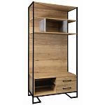 Стеллаж под TV в стиле лофт с открытыми полками и 2-мя ящиками Urban Style Space варинант исполнения - 1 | Loft Concept в Тюмени