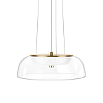 Подвесной светильник  с плоским прозрачным стеклянным плафоном Grada Light варинант исполнения - 1 | Loft Concept в Тюмени