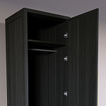 Узкий Шкаф Primo с 2 выдвижными ящиками Черный дуб варинант исполнения - 6 | Loft Concept в Тюмени
