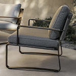 Дизайнерское уличное кресло на металлическом каркасе PHOENIX Armchair варинант исполнения - 7 | Loft Concept в Тюмени