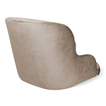 Стул с мягкой бежевой обивкой из велюра и подъемно-поворотным механизмом на черных колесиках Harper Beige варинант исполнения - 2 | Loft Concept в Тюмени