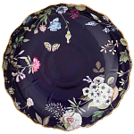 Ваза фарфоровая круглая на ножке с рисунком цветов Garden Whisper Porcelain Set  варинант исполнения - 1 | Loft Concept в Тюмени