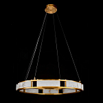 Люстра в виде кольца из натурального камня Golden Alavastor варинант исполнения - 2 | Loft Concept в Тюмени