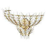 Бра золотого цвета с белыми стеклянными лепестками Hanging Flowers варинант исполнения - 2 | Loft Concept в Тюмени