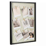 Рамка для фото с подсветкой c деревянными прищепками в комплекте Photo Backlight варинант исполнения - 1 | Loft Concept в Тюмени