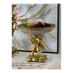 Чаша фарфоровая на двух бронзовых ангелах Eden Garden варинант исполнения - 4 | Loft Concept в Тюмени