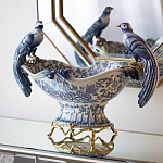 Фарфоровая чаша с птицами Blue and White варинант исполнения - 4 | Loft Concept в Тюмени
