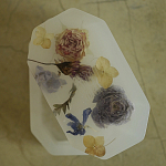 Шкатулка из эпоксидной смолы с цветами белая Epoxy Resin Flowers Box White варинант исполнения - 2 | Loft Concept в Тюмени