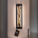 Бра в прямоугольной черной рамке с декором в виде ветвей в золотой отделке Hinkley варинант исполнения - 7 | Loft Concept в Тюмени