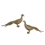 Статуэтка бронзовая пара Павлины Bronze Birds варинант исполнения - 1 | Loft Concept в Тюмени