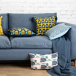 Чехол на подушку с двусторонним принтом и кисточками Ophelia Grove варинант исполнения - 6 | Loft Concept в Тюмени