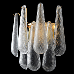 Бра с подвесками из рифленного стекла в форме капель Textured Glass варинант исполнения - 2 | Loft Concept в Тюмени