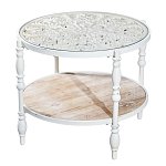 Журнальный столик из натурального дерева в винтажном стиле Openwork Coffee Table варинант исполнения - 1 | Loft Concept в Тюмени