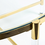 Кофейный столик со столешницей из стекла Crossy варинант исполнения - 3 | Loft Concept в Тюмени