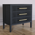 Тумба Primo  с тремя ящиками шпон Черный дуб варинант исполнения - 3 | Loft Concept в Тюмени