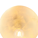 Бра с золотым круглым отражателем и открытой лампой Sun Glow Disc варинант исполнения - 5 | Loft Concept в Тюмени