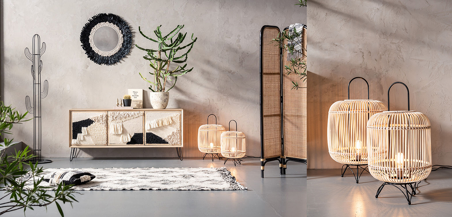 Настольная лампа Rattan Cage Настольная лампа Rattan Cage - Loft-Concept в Тюмени