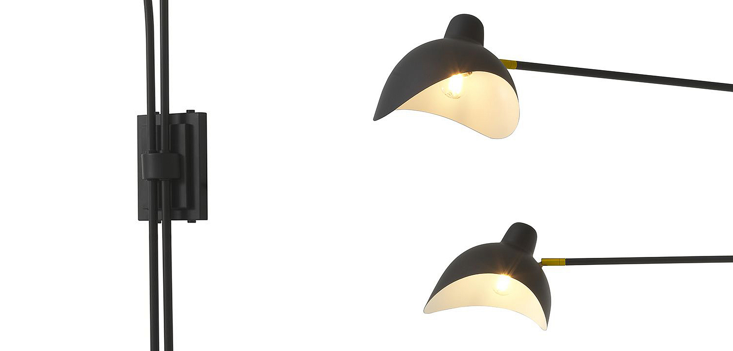 Бра Eichholtz Wall Lamp Mitch Black Бра Eichholtz Wall Lamp Mitch Black - Loft-Concept в Тюмени