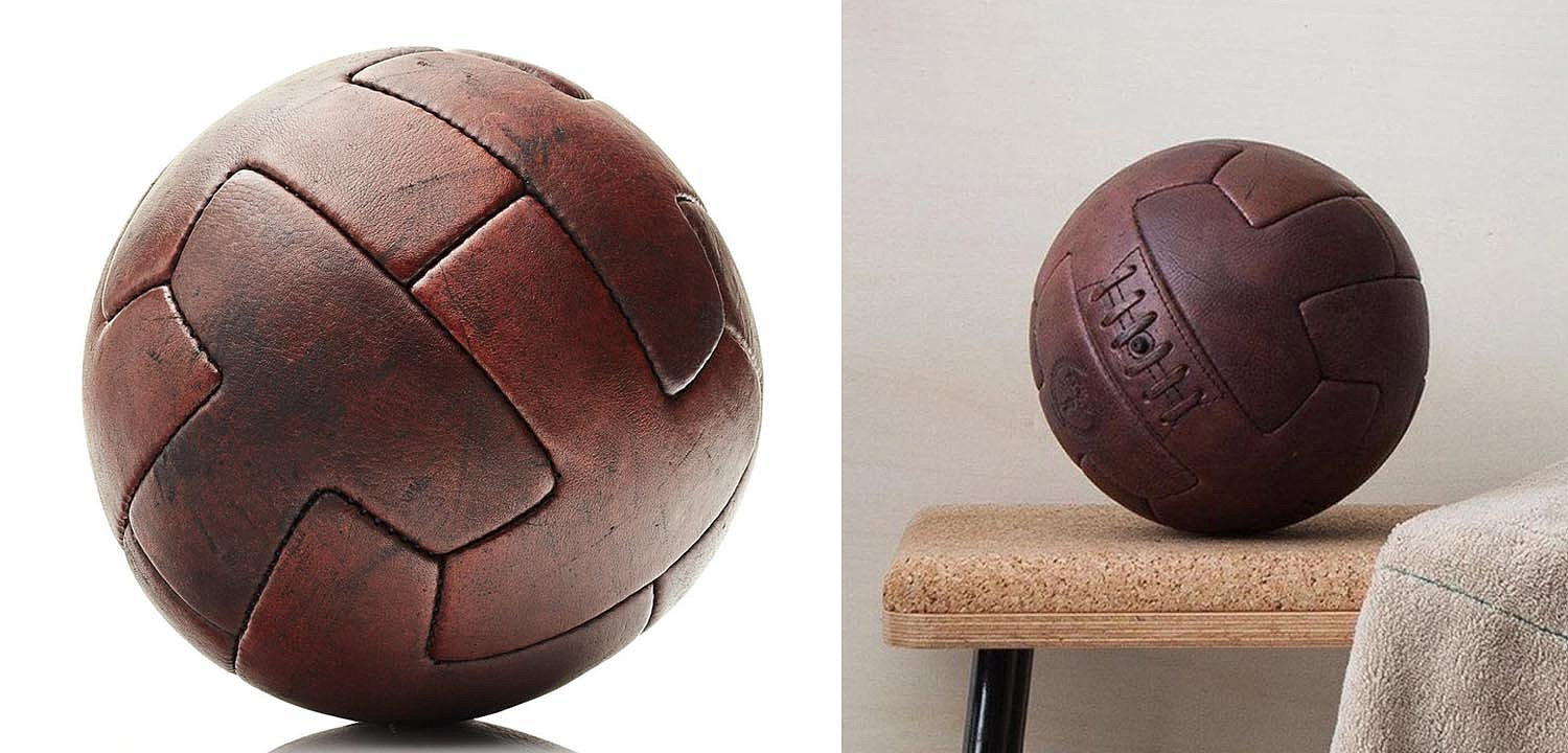 Футбольный Мяч из коричневой Кожи RETRO HERITAGE BROWN LEATHER T SOCCER BALL Футбольный Мяч из коричневой Кожи RETRO HERITAGE BROWN LEATHER T SOCCER BALL - Loft-Concept в Тюмени