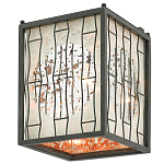 Бра с круглой зеркальной вставкой с эффектом ржавчины Stunning Radiance варинант исполнения - 3 | Loft Concept в Тюмени