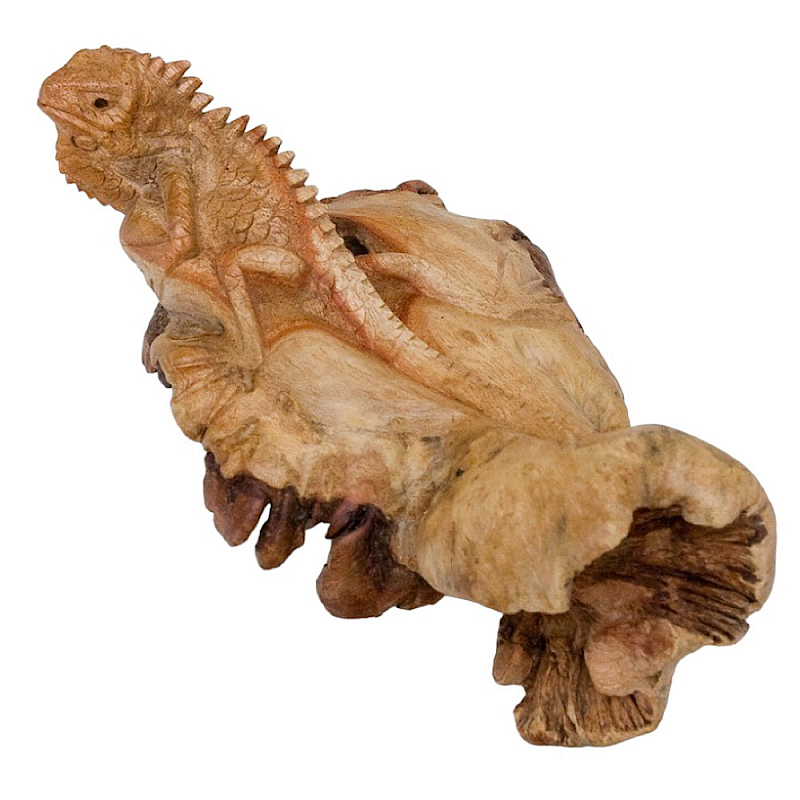 Статуэтка из дерева игуана Animals of the World Светло-коричневый  в Тюмени | Loft Concept 