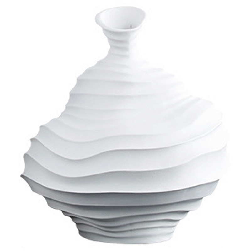 Ваза Molecule Relief Wide Vase Белый Ваза Molecule Relief Wide Vase Белый в Тюмени | Loft Concept