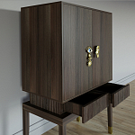 Кабинетный шкаф Elsa Dreams Walnut с 2-мя ящиками варинант исполнения - 2 | Loft Concept в Тюмени