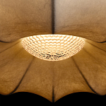 Подвесной светильник с белым фигурным абажуром и мягкими волнистыми краями Cloud Motion  варинант исполнения - 14 | Loft Concept в Тюмени