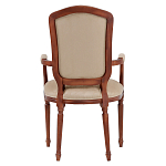 Стул с подлокотниками из натурального бука бежевый Solid Luxury варинант исполнения - 3 | Loft Concept в Тюмени