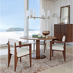 Кресло обеденное Alcove White Boucle из массива ореха варинант исполнения - 10 | Loft Concept в Тюмени