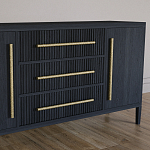 Буфет Primo с тремя ящиками и двумя фасадами Черный дуб варинант исполнения - 3 | Loft Concept в Тюмени