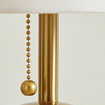 Настольная лампа на круглом основании из натурального камня Bartolomeo варинант исполнения - 3 | Loft Concept в Тюмени