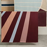 Плед из хлопка с геометрическим рисунком Elan Stripe Addison варинант исполнения - 7 | Loft Concept в Тюмени