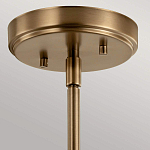 Подвесной светильник цвета латунь с прозрачным стеклянным плафоном в форме колокола Kichler варинант исполнения - 6 | Loft Concept в Тюмени