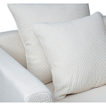 Дизайнерское кресло мягкое с обивкой из рогожки кремового цвета Decoration of Everything варинант исполнения - 2 | Loft Concept в Тюмени