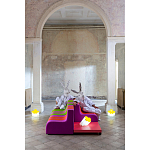 Дизайнерский кофейный стол на круглых ножках Poltronova T02 Pink Coffee Table варинант исполнения - 9 | Loft Concept в Тюмени