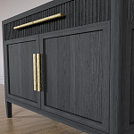 Буфет Primo с двумя ящиками и двумя фасадами Черный дуб варинант исполнения - 6 | Loft Concept в Тюмени