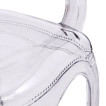 Прозрачный стул с подлокотниками LOUIS GHOST CHAIR Grey варинант исполнения - 5 | Loft Concept в Тюмени