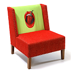 FUN Armchair "Chili Pepper" Red Дизайнерское кресло с цветным принтом варинант исполнения - 3 | Loft Concept в Тюмени
