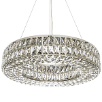Круглая люстра с хрустальным декором Langlais Crystal Chrome Chandelier варинант исполнения - 1 | Loft Concept в Тюмени